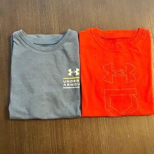 2 Youth Under Armour Short Sleeve Tees (2 YSM shirts)